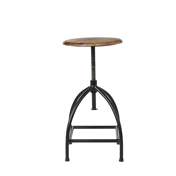 Broste Copenhagen Sire Bar Stool Natural Brown Black Frame