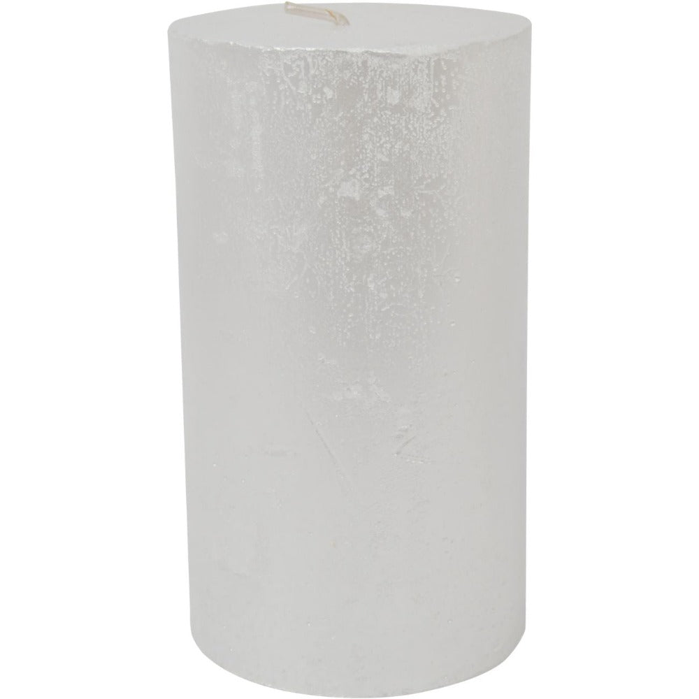 Product photograph of Libra Midnight Mayfair Collection - Rustica Pillar Candle Pearl from Olivia's