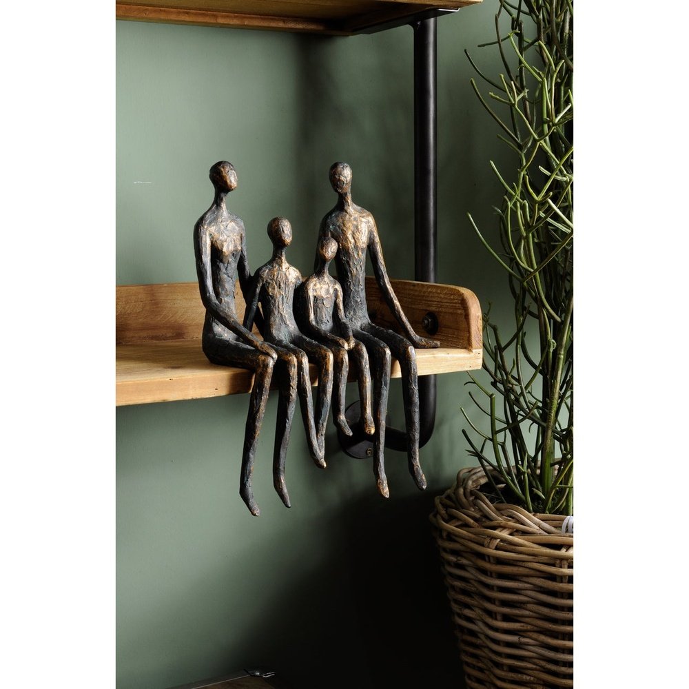 Product photograph of Libra Sitting Family Of Four Shelf Sculpture Outlet from Olivia's.