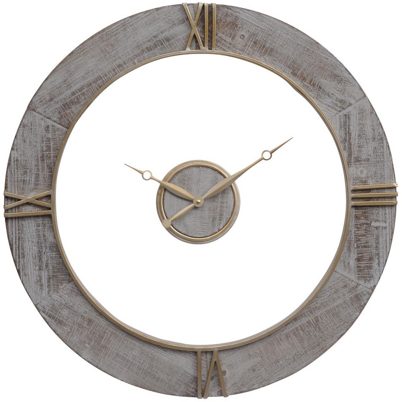 Libra Floating Wall Clock Grey