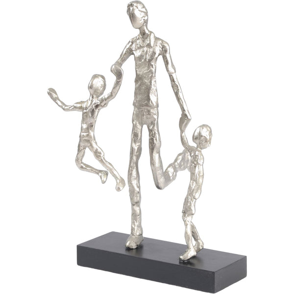 Libra Father Playing With Children Sculpture