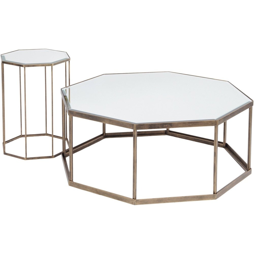 Product photograph of Libra Interiors Occtaine Octagonal Coffee Table from Olivia's.
