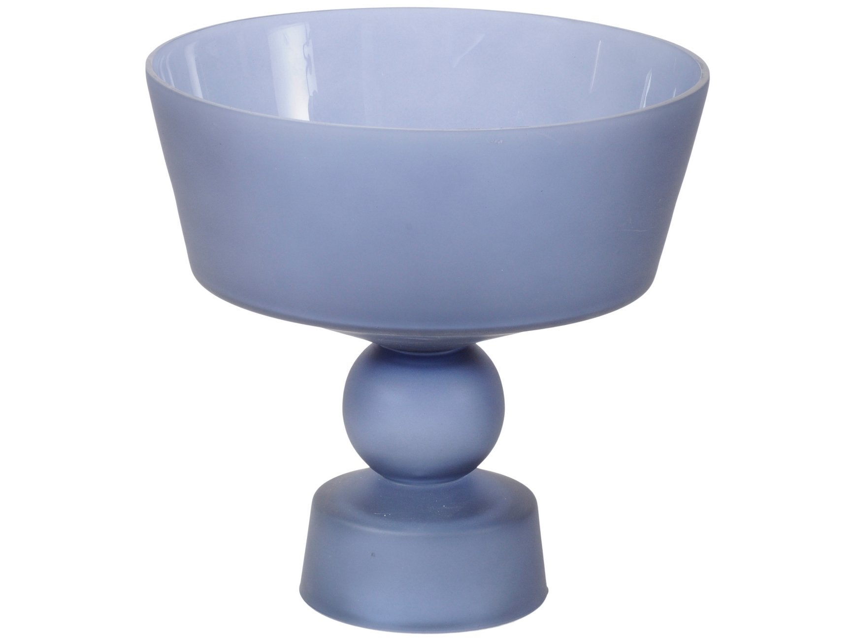 Libra Nova Glass Stemmed Bowl Blue