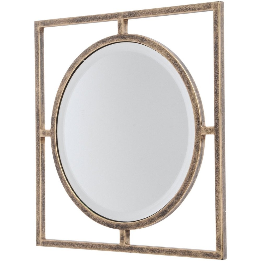 Product photograph of Libra Luxurious Glamour Collection - Occtaine Square Link Wall Mirror from Olivia's.