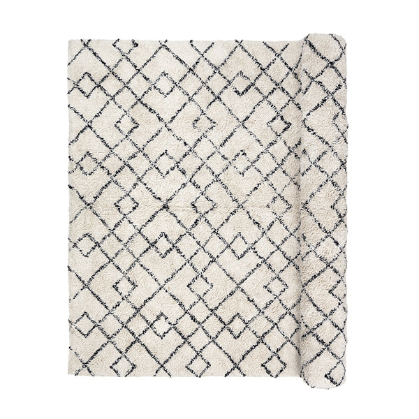 Product photograph of Broste Copenhagen Janson Rug Ivory And Black from Olivia's