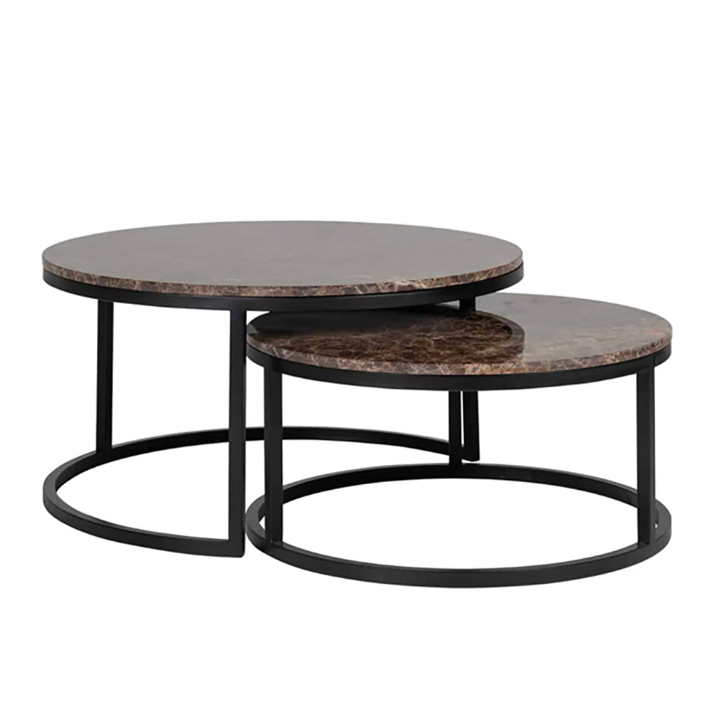 Richmond Set Of 2 Dalton Brown Coffee Table