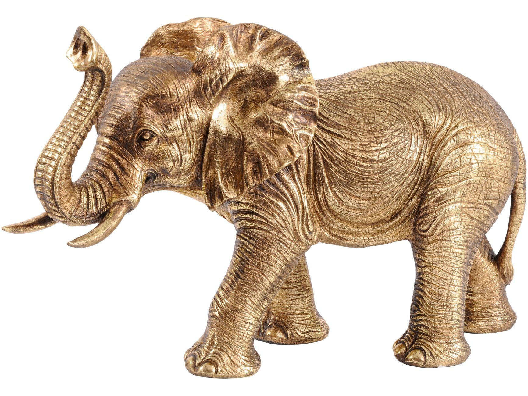 Libra Kusini Elephant Sculpture In Gold