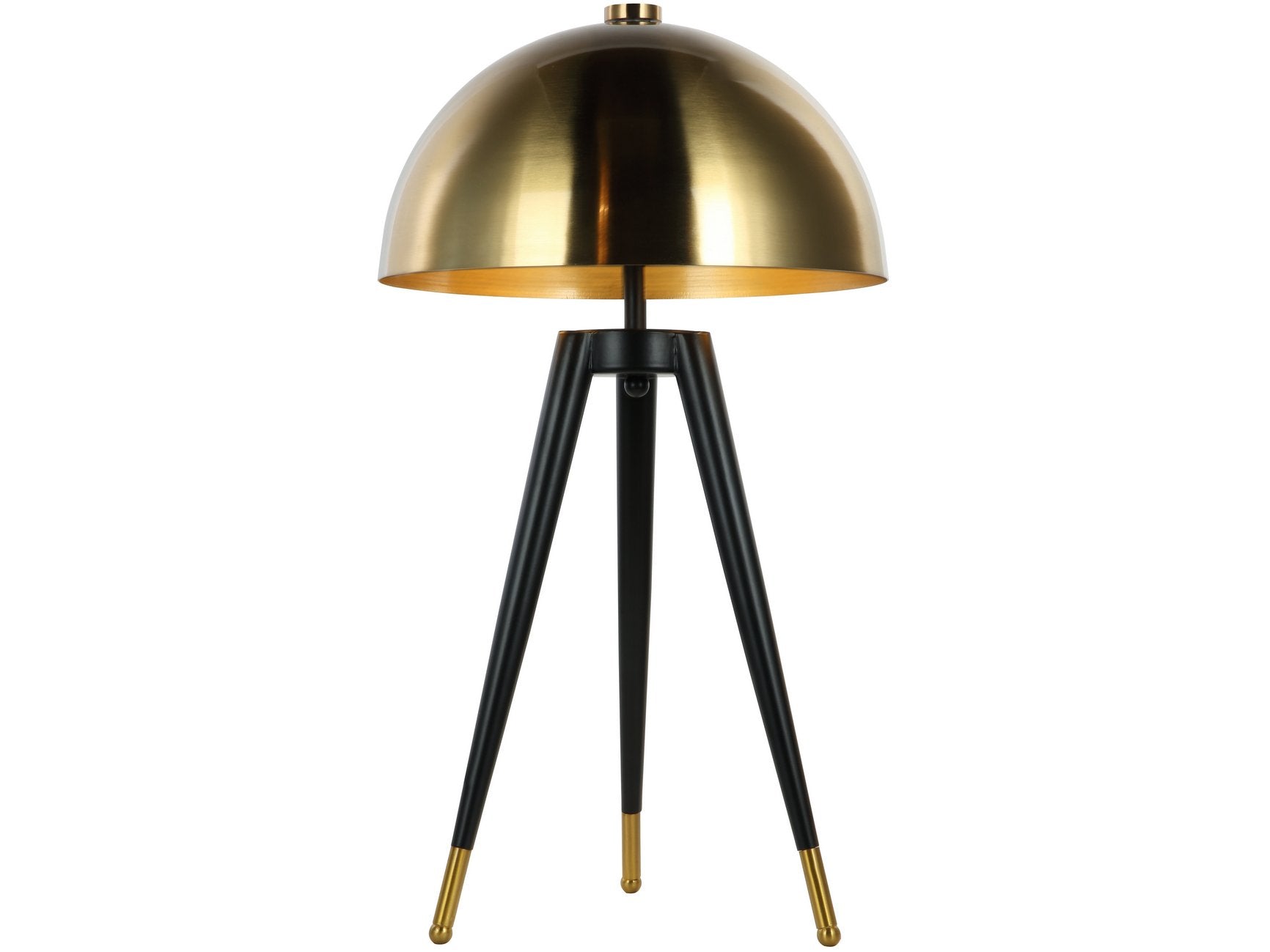 Libra Corvus Tripod Table Lamp Shade Brass