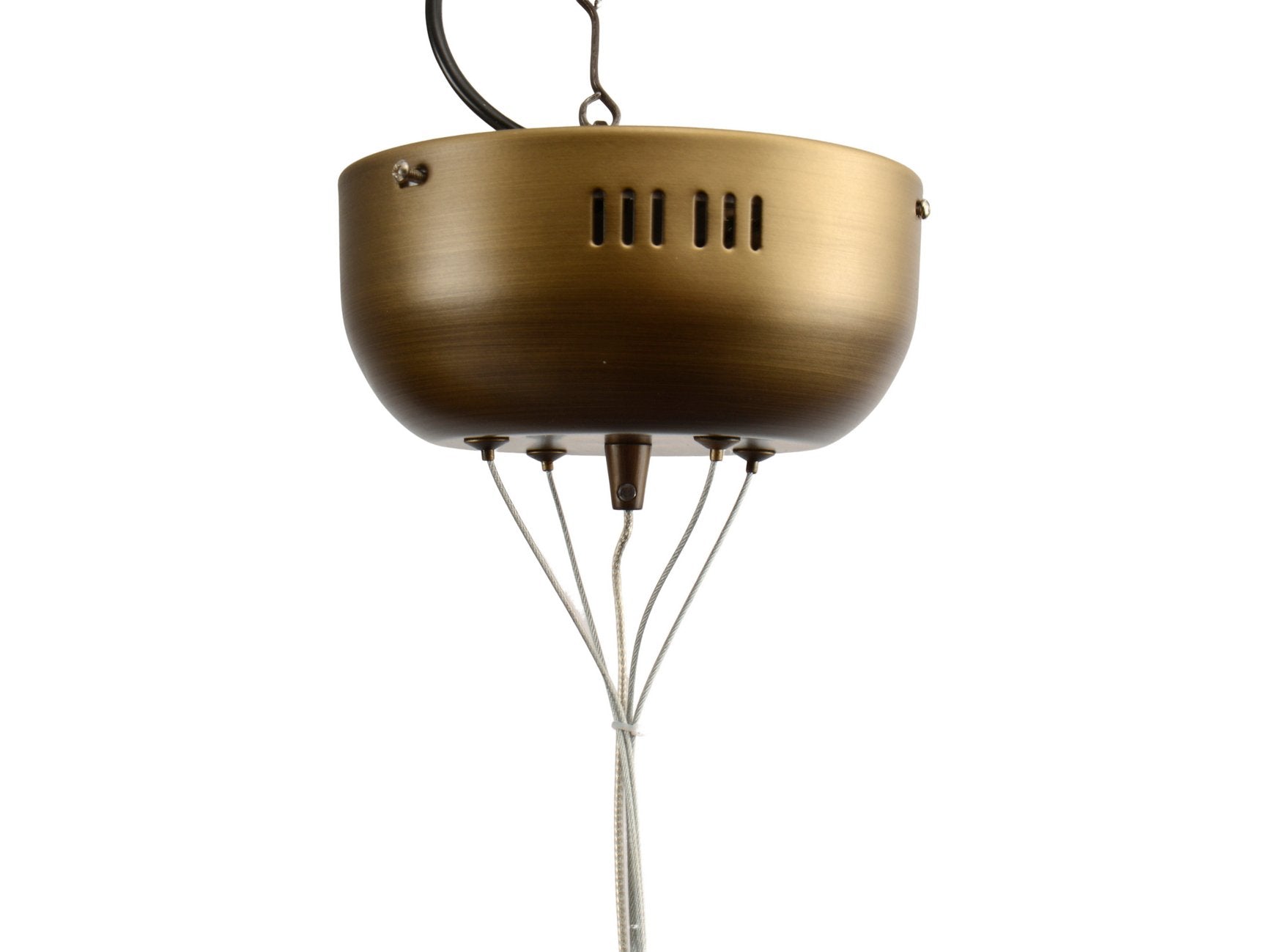 Product photograph of Libra Calm Neutral Collection - Large Ring Statement Chandelier Gold from Olivia's.