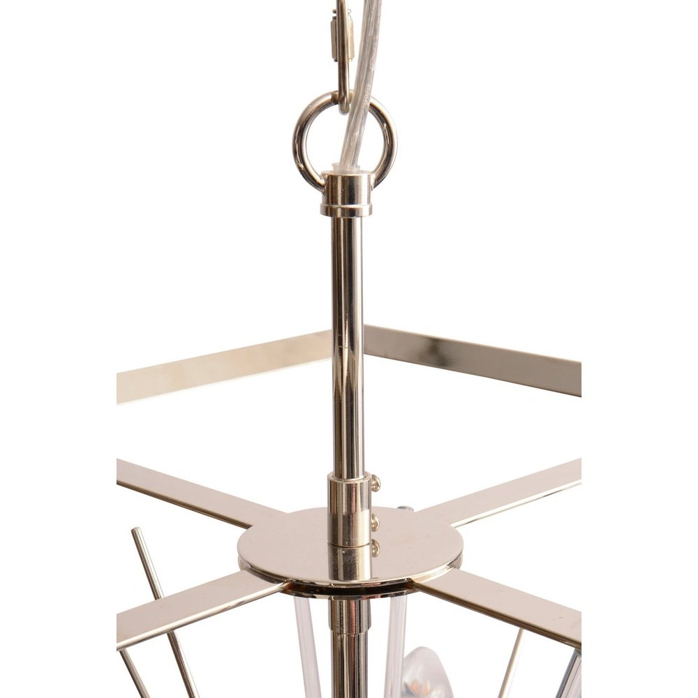 Product photograph of Libra Interiors Small Starburst Chandelier Silver from Olivia's.