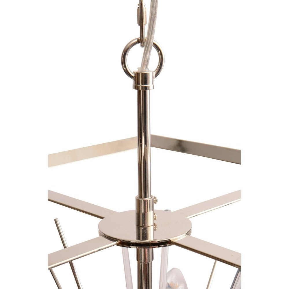 Product photograph of Libra Large Silver Starburst Chandelier E14 40w 8 Outlet from Olivia's.