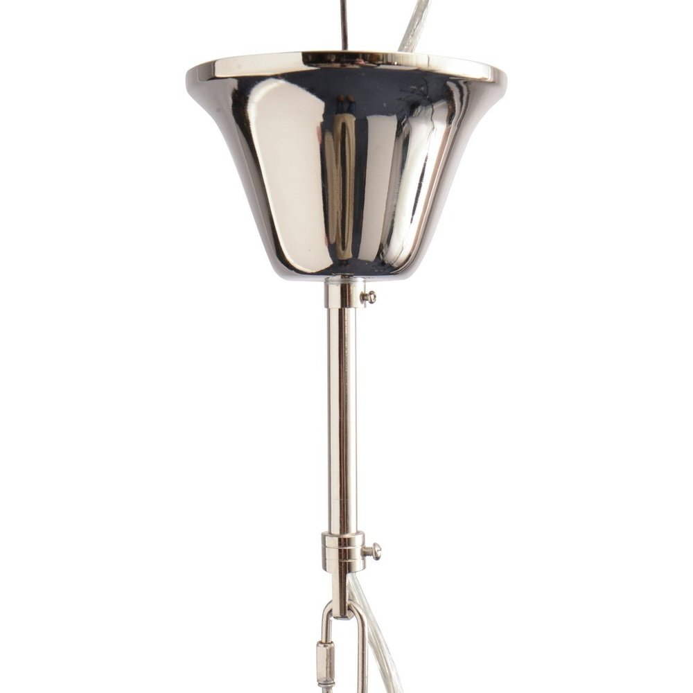 Product photograph of Libra Large Silver Starburst Chandelier E14 40w 8 Outlet from Olivia's.