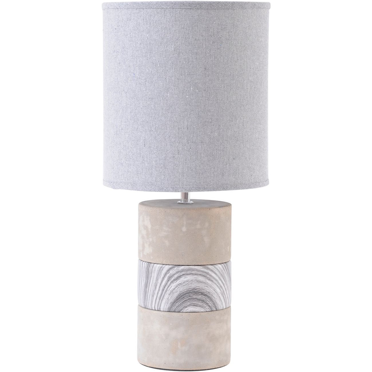 Libra Concrete And Porcelain Table Lamp With Natural Shade Outlet