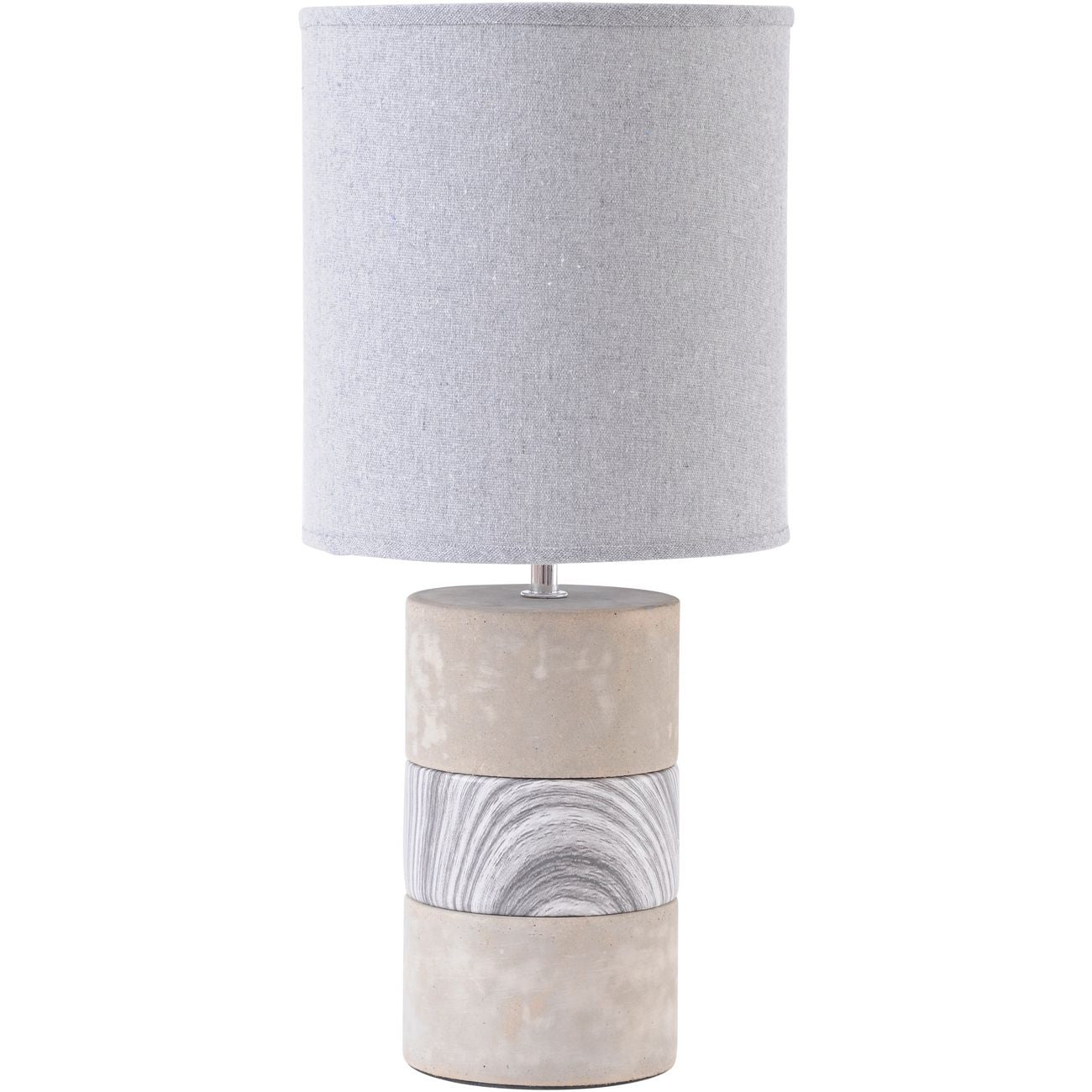 Product photograph of Libra Concrete And Porcelain Table Lamp With Natural Shade Outlet from Olivia's