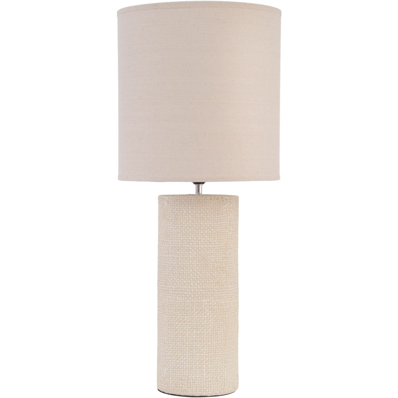 Libra Tall Textured Porcelain Table Lamp With Shade Cream Outlet