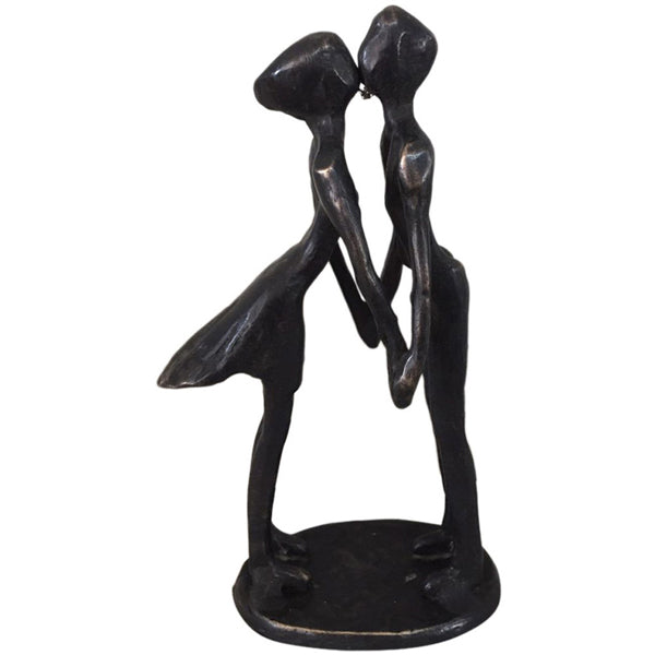 Libra Bronze Kissing Couple Sculpture Bronze Kissing