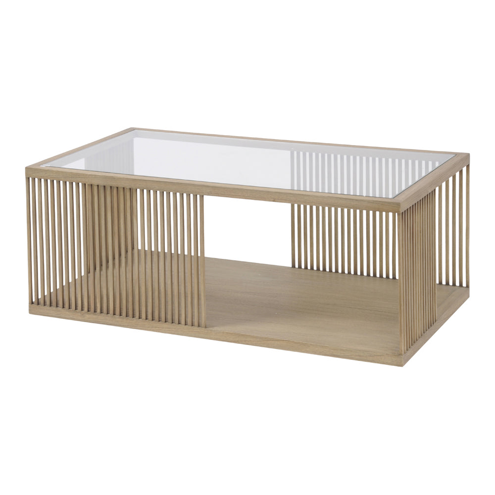 Libra Mindi Wood Strand Coffee Table