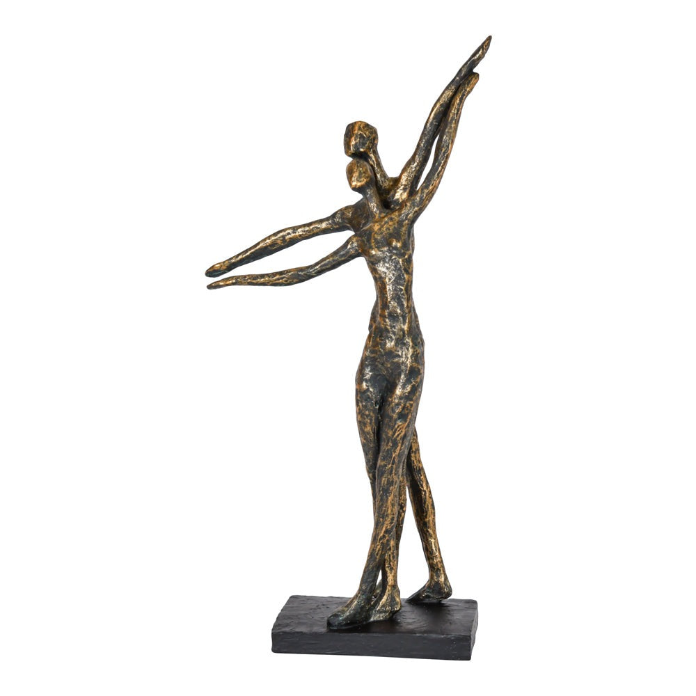 Product photograph of Libra Interiors Celebrating Bronze Resin Standing Couple from Olivia's