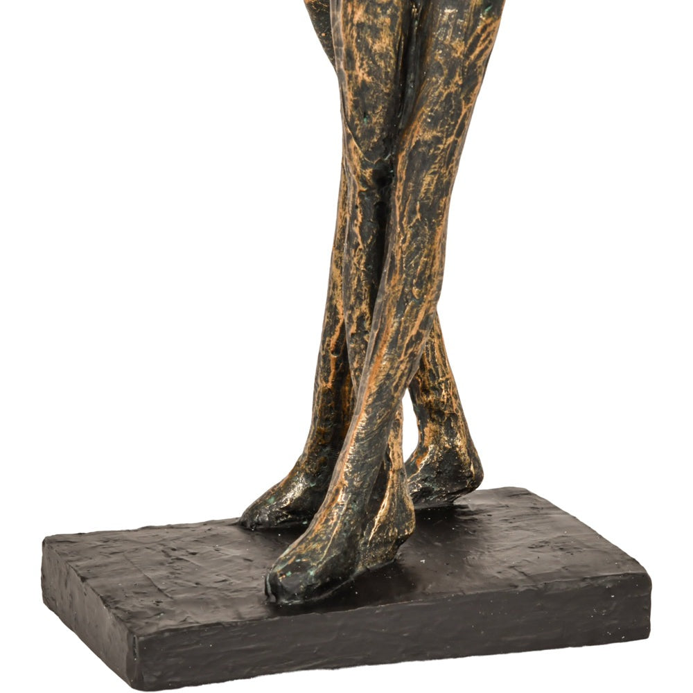 Product photograph of Libra Interiors Celebrating Bronze Resin Standing Couple from Olivia's.