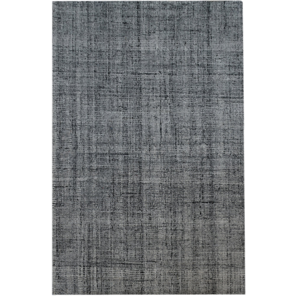 Product photograph of Libra Calm Neutral Collection - Emme Hand Tufted Grey Polyester Rug from Olivia's