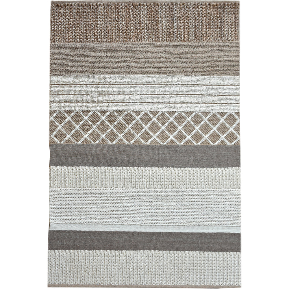 Product photograph of Libra Calm Neutral Collection - Labrede Hand Woven Pit Loom Charcoal Ivory Hemp Rug from Olivia's
