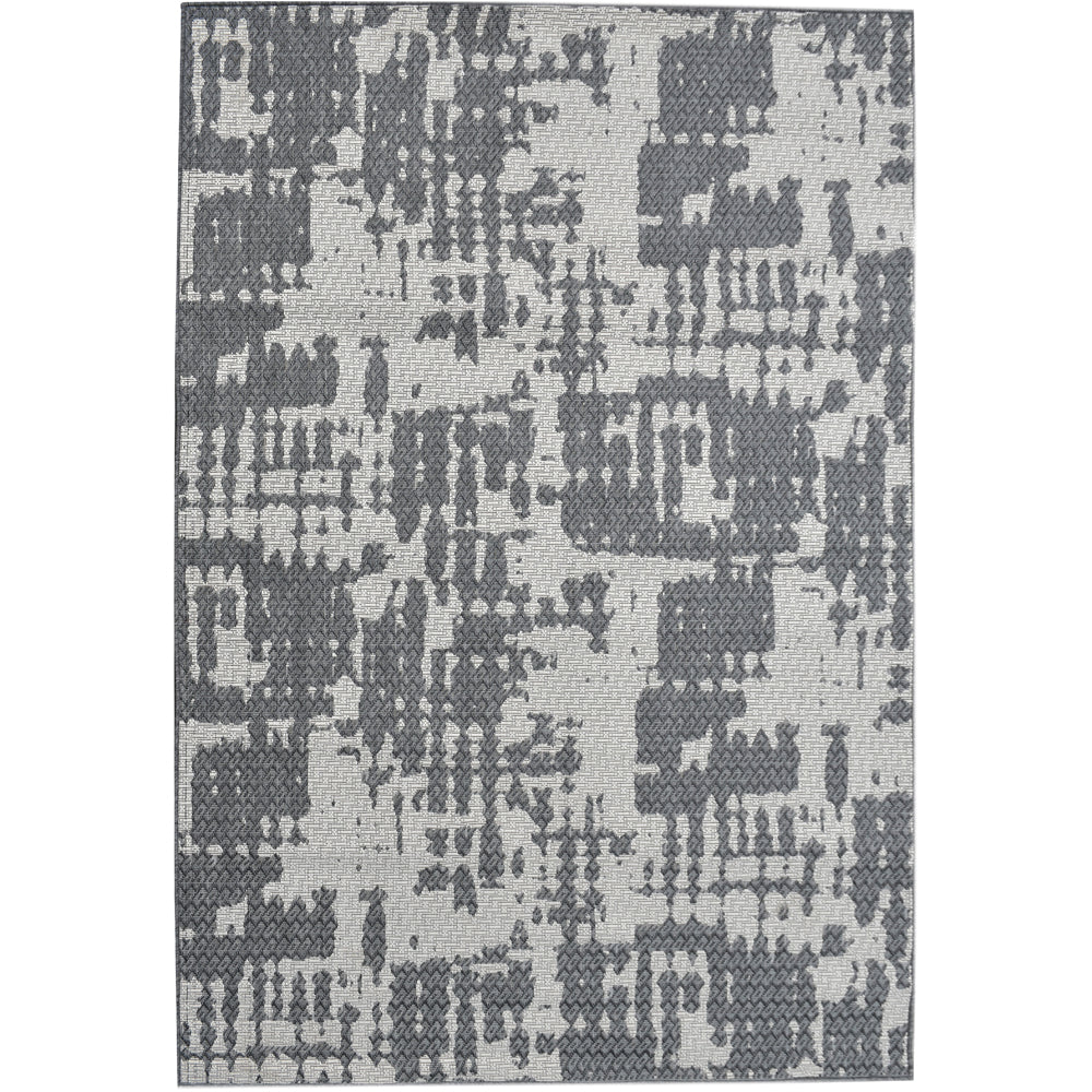 Product photograph of Libra Calm Neutral Collection - Cahors Made In Turkey Beige Grey Pattern Rug from Olivia's
