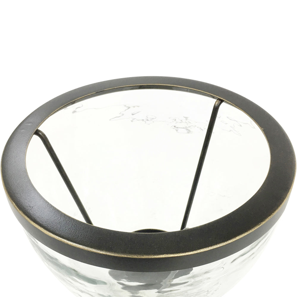 Product photograph of Libra Interiors Nautica Hourglass Hurricane Vase from Olivia's.