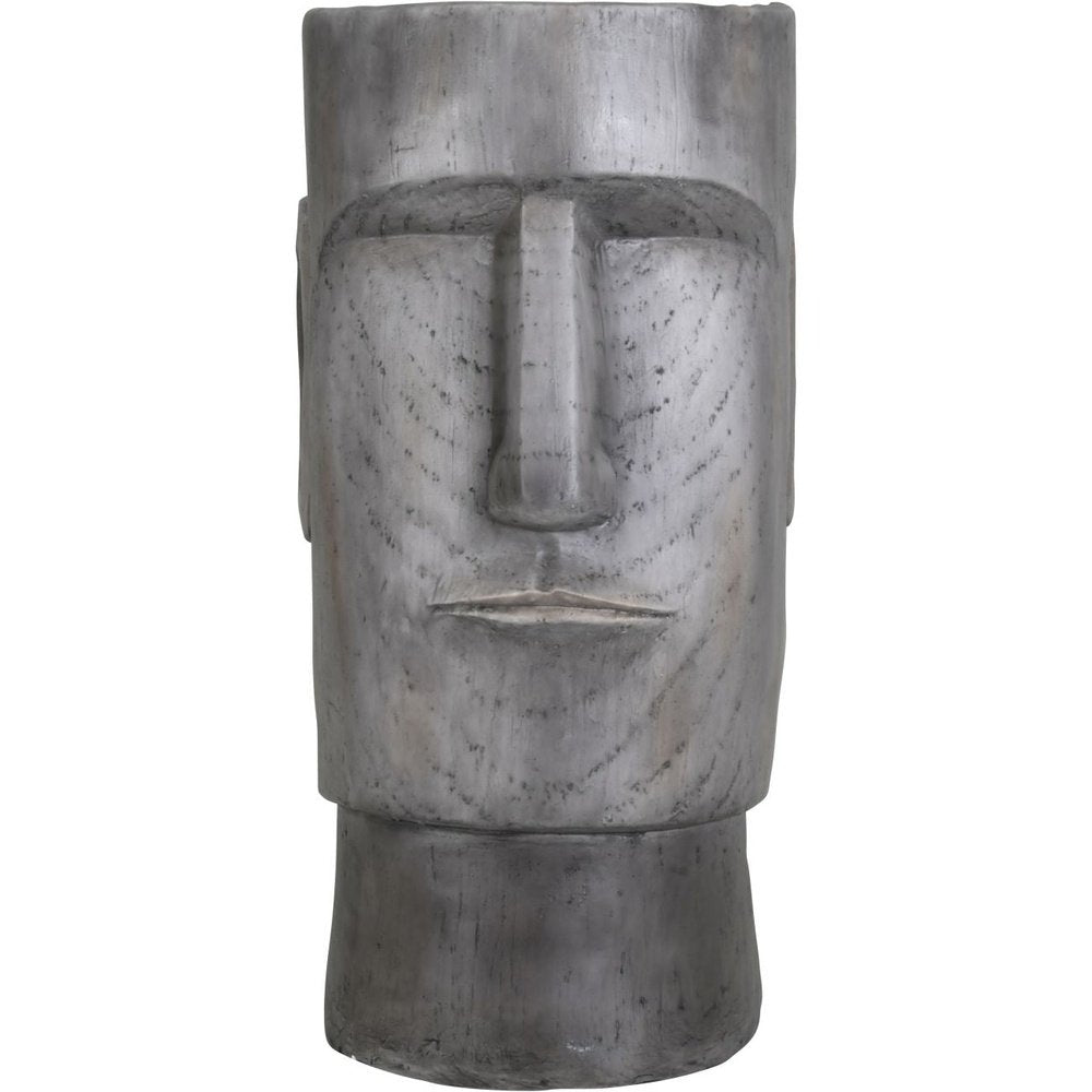 Product photograph of Libra Interiors Large Easter Island Head Planter from Olivia's