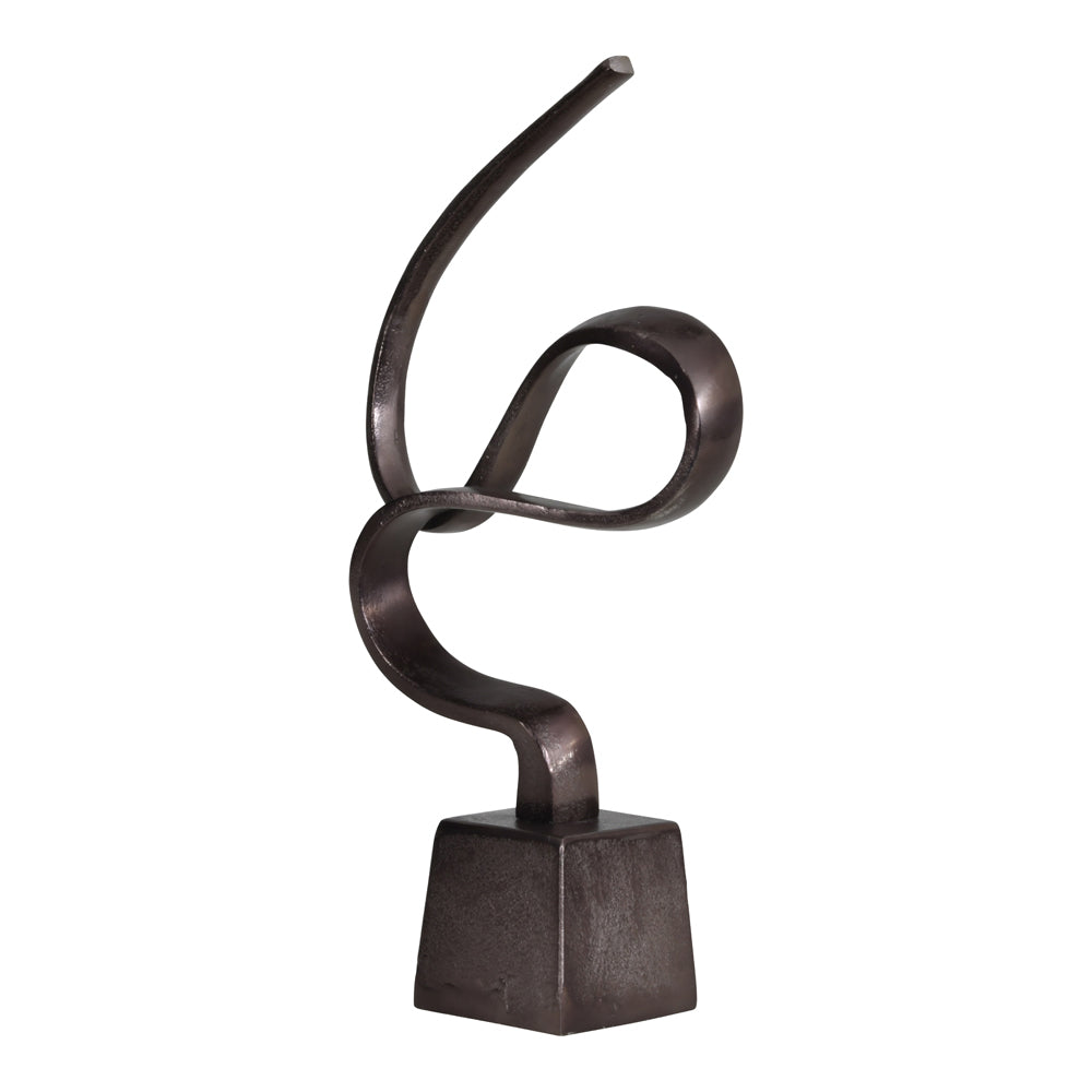 Libra Metallic Bronze Aluminium Wellness Sculpture On Base