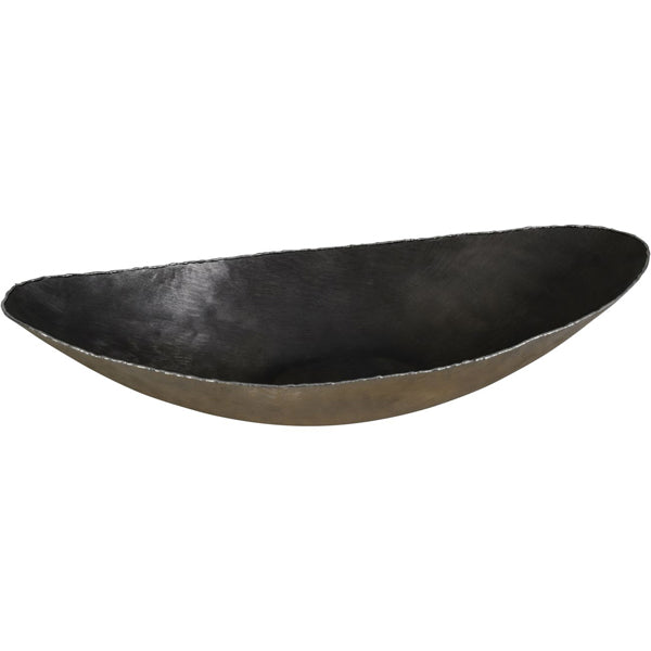 Product photograph of Libra Luxurious Glamour Collection - Molten Metal Ellipse Bowl from Olivia's.