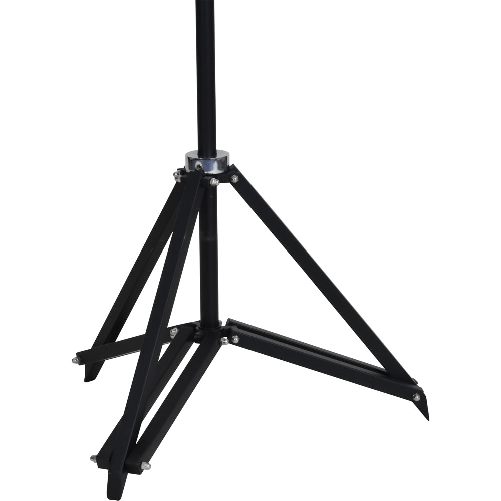 Product photograph of Libra Midnight Mayfair Collection - Clarky Black Tripod Base Floor Lamp from Olivia's.