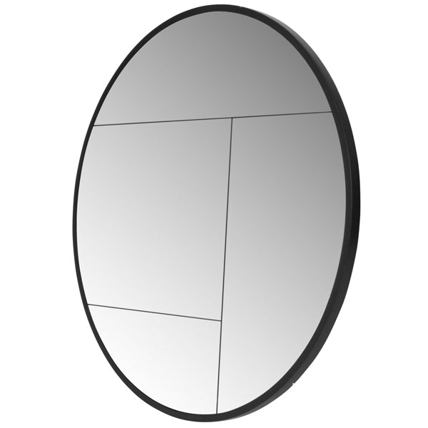 Product photograph of Libra Urban Botanic Collection - Harston Wall Mirror Black from Olivia's.