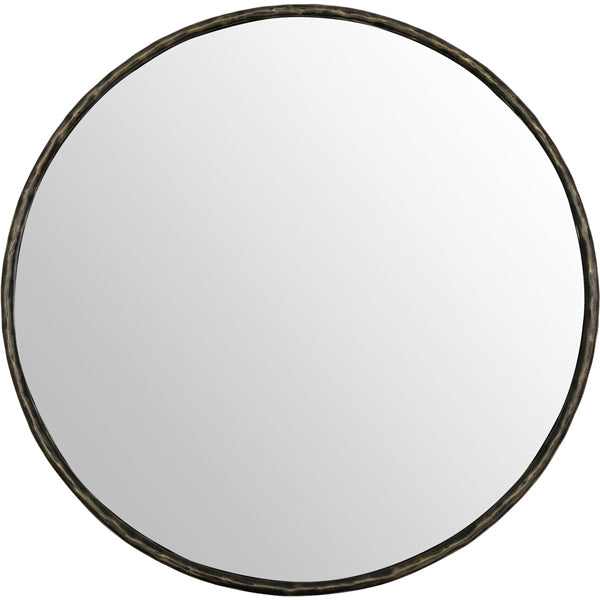 Product photograph of Libra Calm Neutral Collection - Patterdale Wall Mirror Dark Bronze Finish from Olivia's