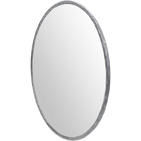 Product photograph of Libra Patterdale Wall Mirror Brushed Grey Finish Outlet from Olivia's.