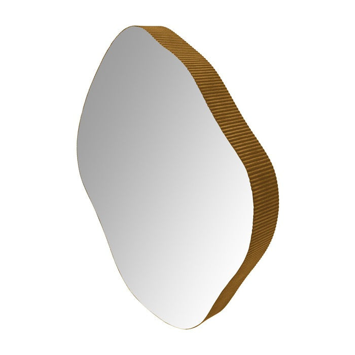 Product photograph of Libra Luxurious Glamour Collection - Organic Wall Mirror Aged Champagne Large from Olivia's.