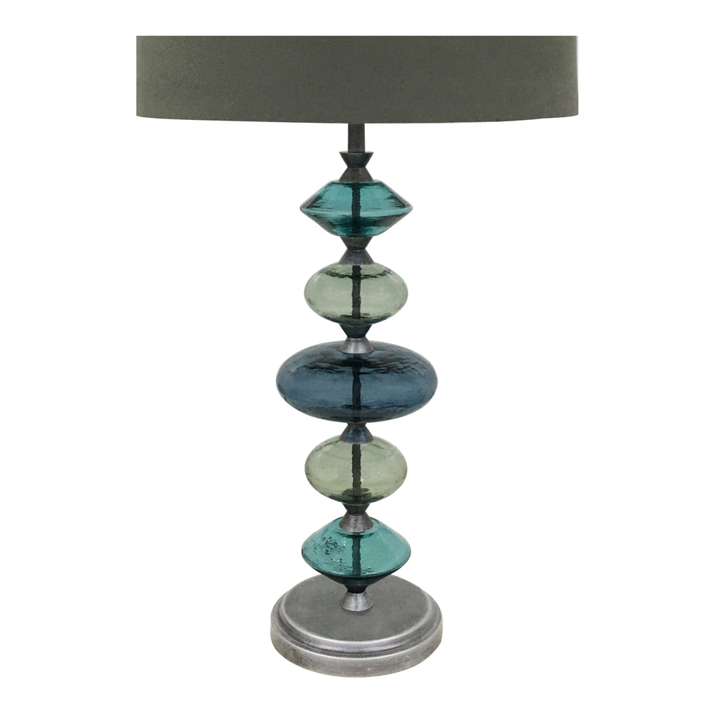 Libra Calm Neutral Collection Eva Table Lamp In Brushed Grey Base Only