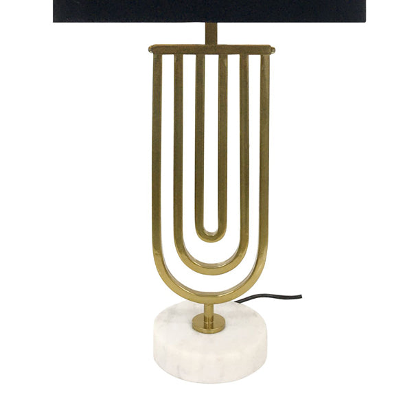 Libra Enigma Table Lamp Metallic Champagne