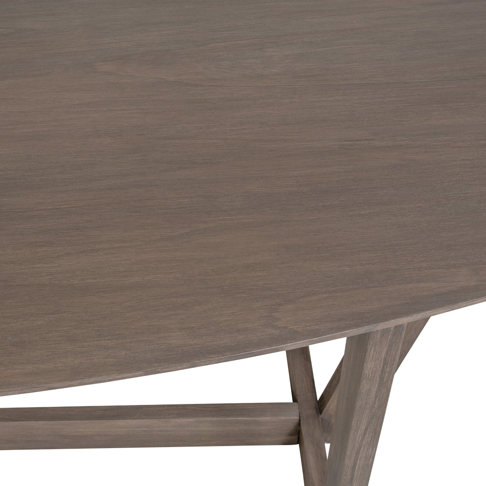 Product photograph of Libra Ovate Six Seater Wooden Dining Table from Olivia's.