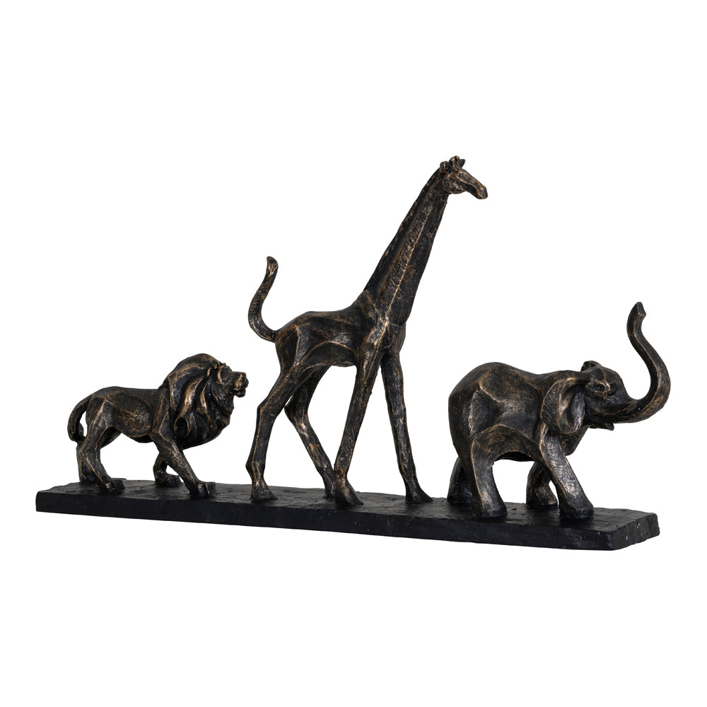 Product photograph of Libra Calm Neutral Collection - Bronze Safari Sculpture from Olivia's.