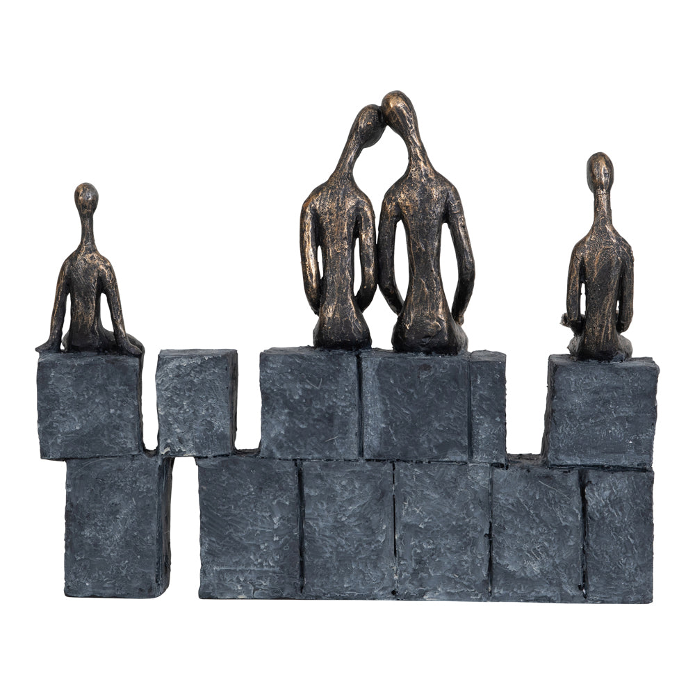 Product photograph of Libra Calm Neutral Collection - Bronze Blocks Family Of Four from Olivia's.