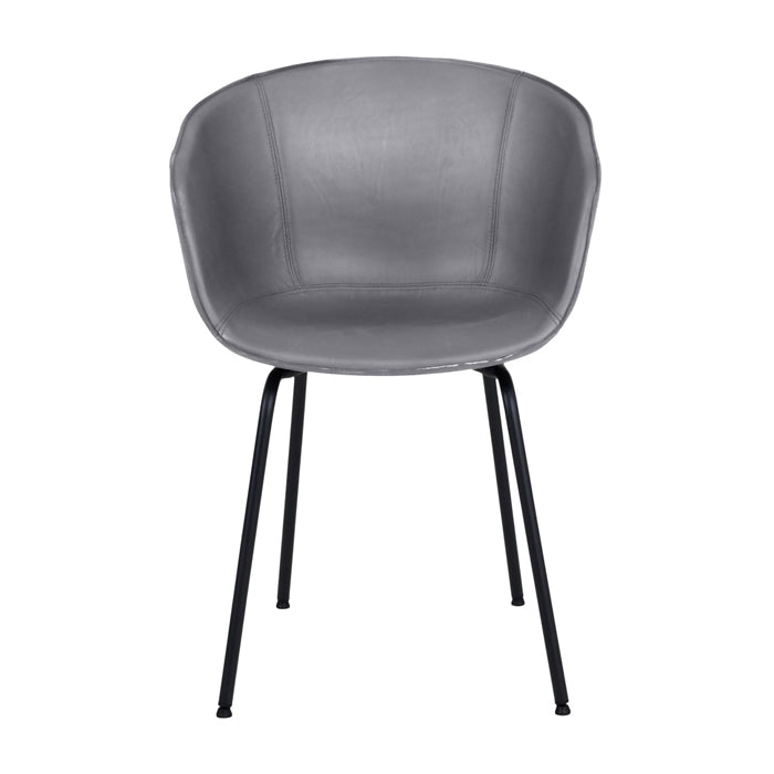 Libra Urban Botanic Collection Galaxy Leather Concrete Dining Chair