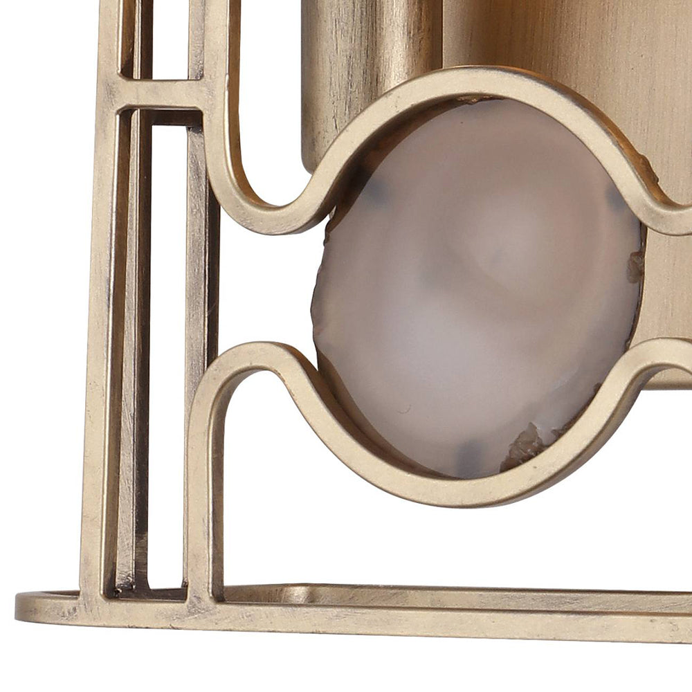 Product photograph of Libra Luxurious Glamour Collection - Agate Wall Light from Olivia's.