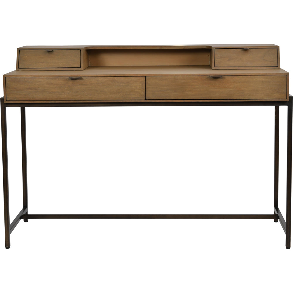 Product photograph of Libra Calm Neutral Collection - Delamere Desk Brown from Olivia's