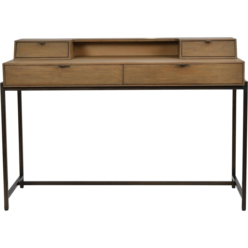 Product photograph of Libra Delamere Desk Brown Outlet from Olivia's