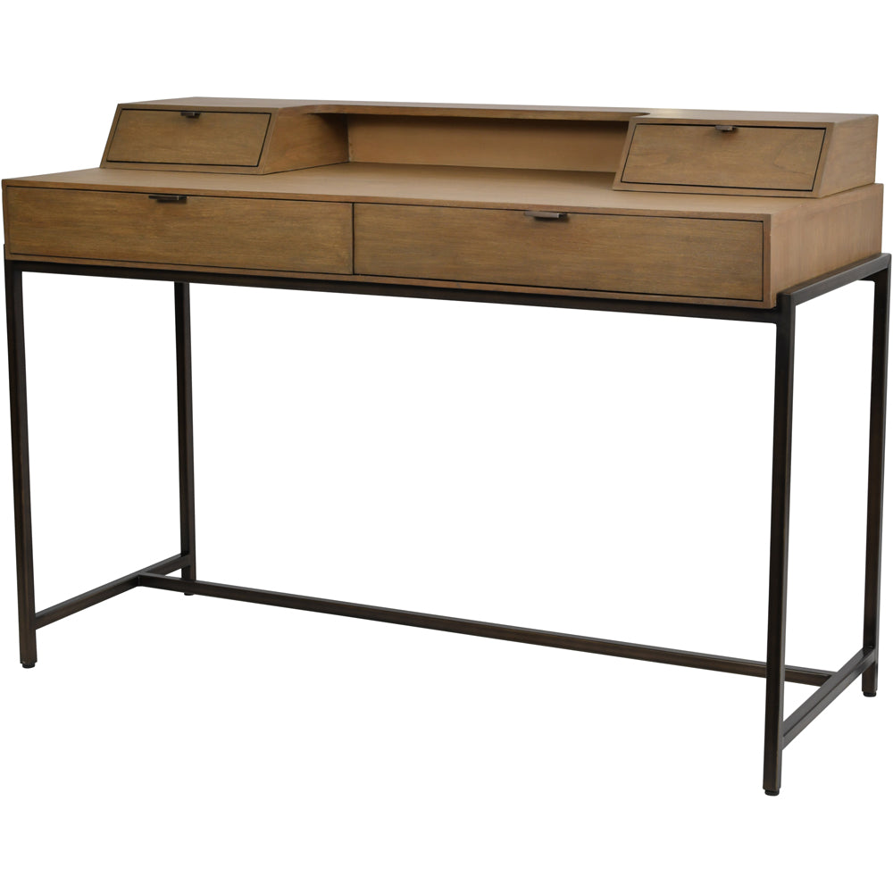 Product photograph of Libra Delamere Desk Brown Outlet from Olivia's.
