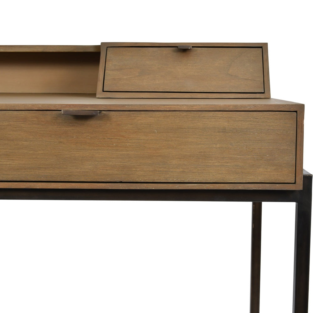 Product photograph of Libra Delamere Desk Brown Outlet from Olivia's.