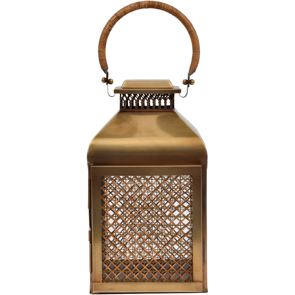 Product photograph of Libra Urban Botanic Collection - Lantern Brass Large from Olivia's