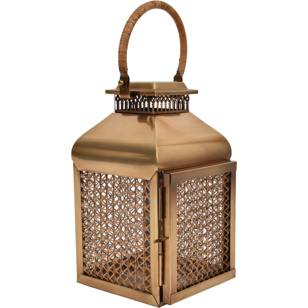 Product photograph of Libra Urban Botanic Collection - Lantern Brass Large from Olivia's.