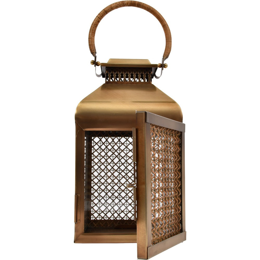 Product photograph of Libra Urban Botanic Collection - Lantern Brass Large from Olivia's.