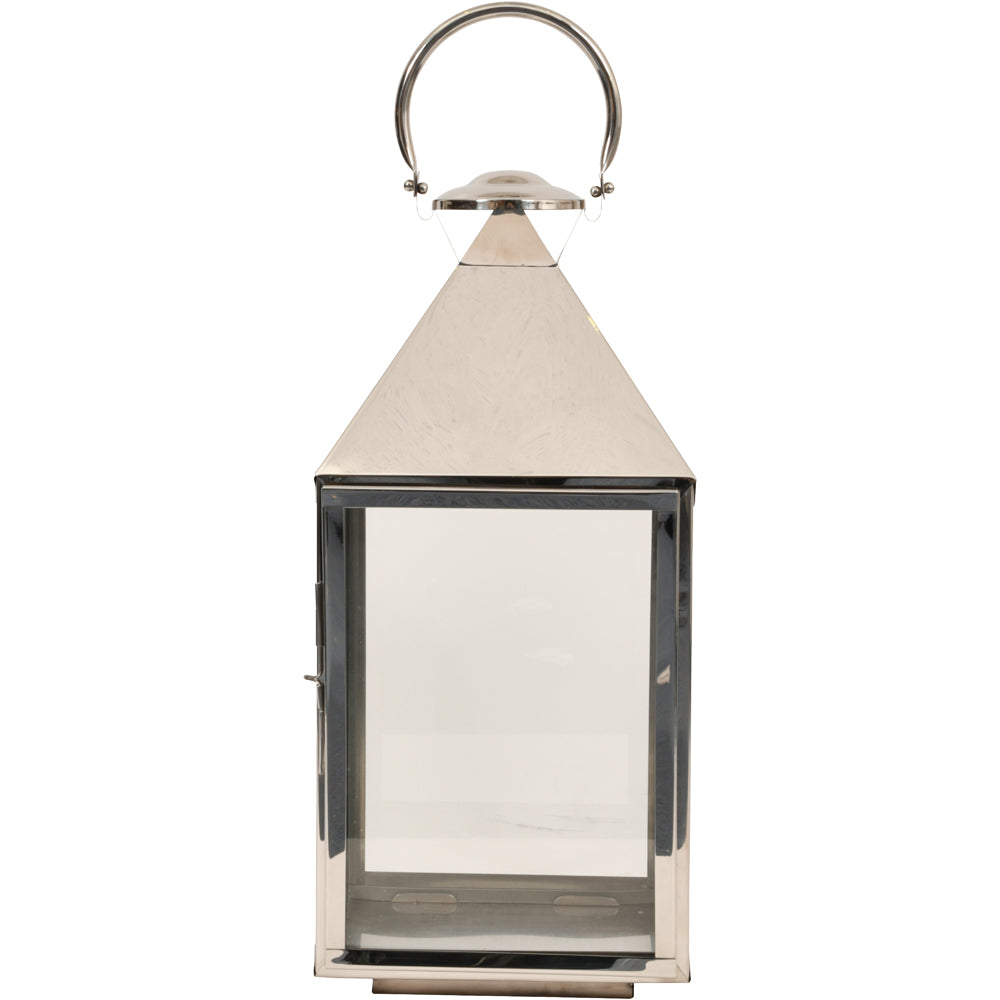 Product photograph of Libra Midnight Mayfair Collection - Iconic Brompton Square Lantern Polished Nickel from Olivia's